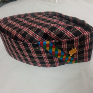 Red checkered Pattern,Men's|Women's UTTARAKHAND TOPI PAHADI TOPI MODI CAP